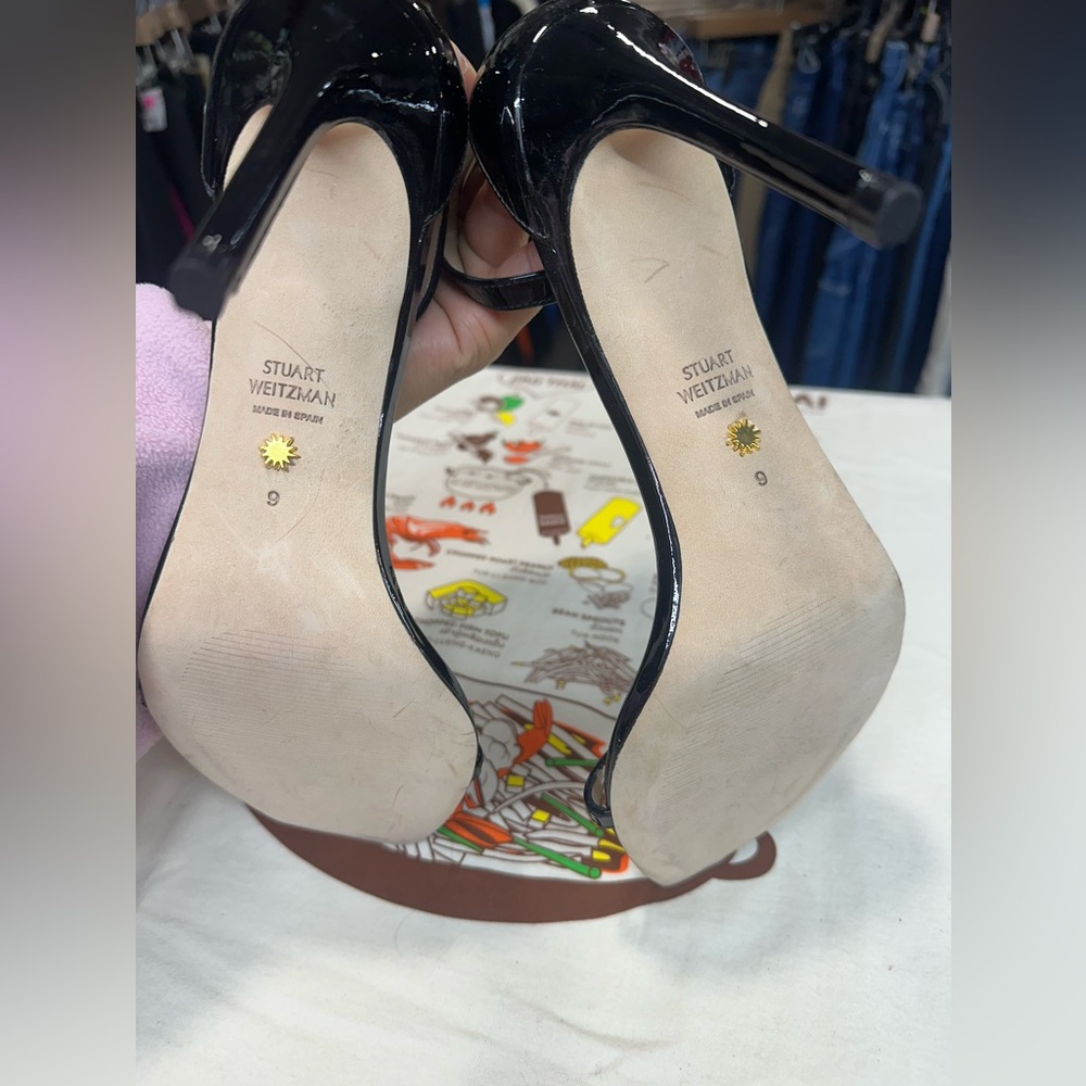 STUART WEITZMAN Patent-leather sandals. New no box - Picture 8 of 10